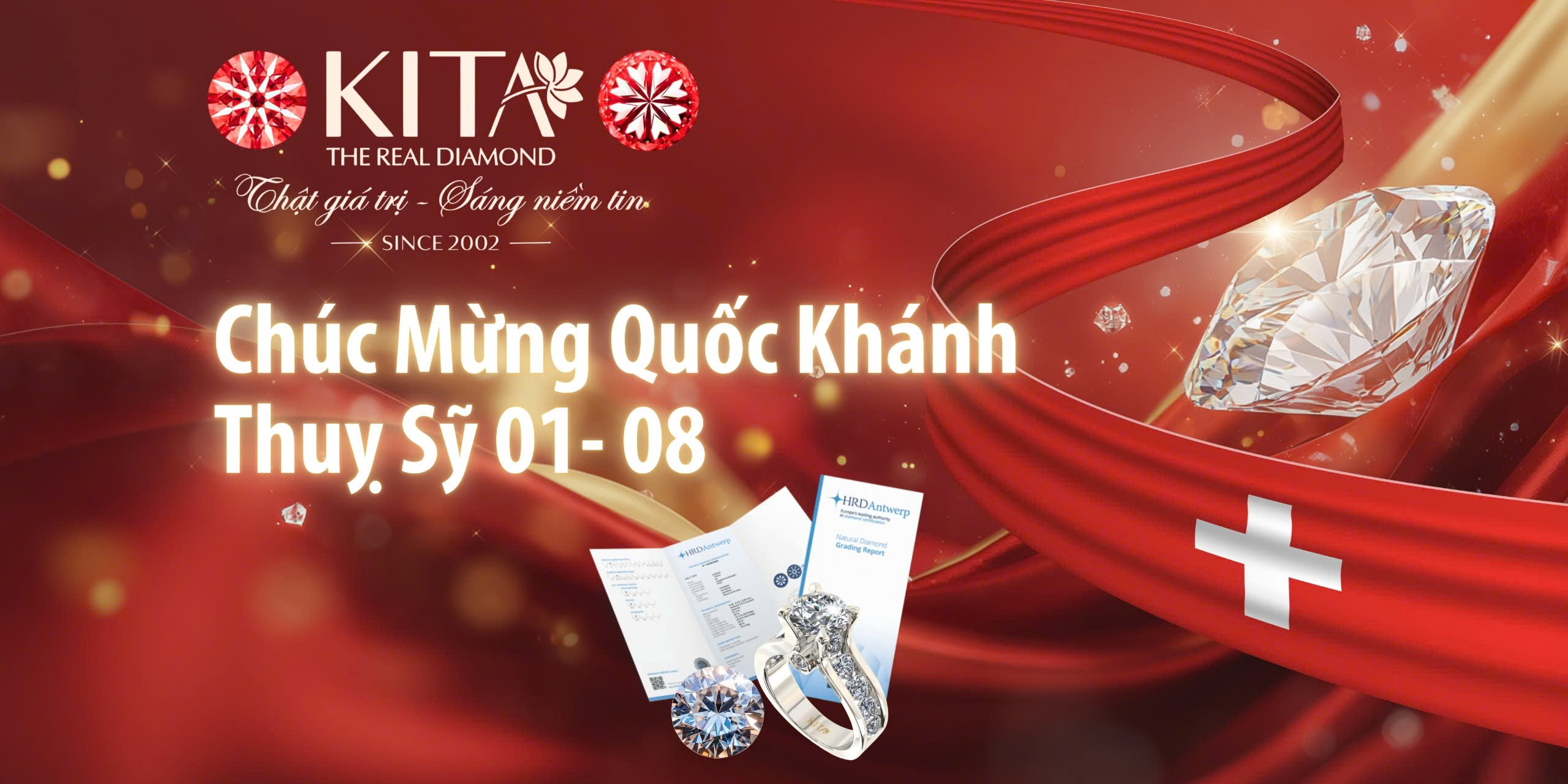 THÁNG 8 — KIM CƯƠNG KITA & QUỐC KHÁNH  THỤY SỸ 